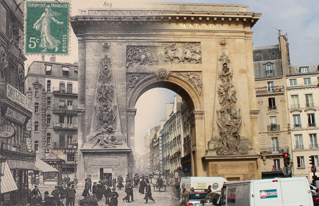 París desde 1900 hasta hoy viaja al pasado con estas fotografías Puerta de San Denis